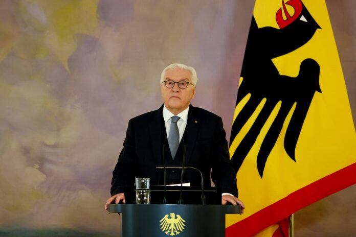 German President Steinmeier announces the dissolution of the German Bundestag