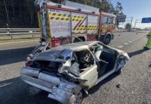 Conductora ebria causa un accidente grave con cinco heridos en la AP-7 en Mijas